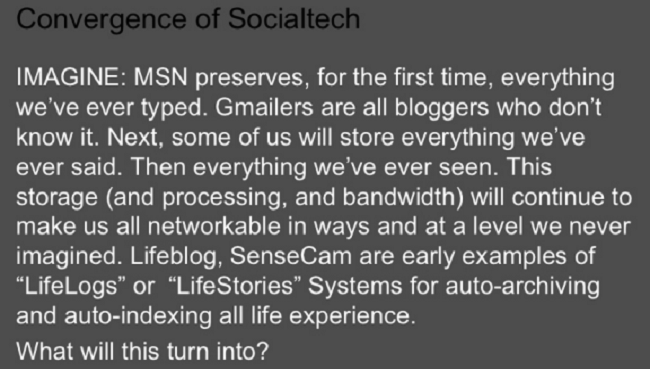 Convergence of Social Tech